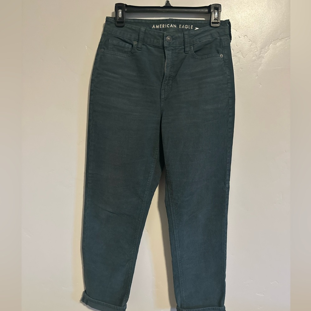 Women’s Corduroy green pants, size 4. New